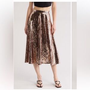 NWOT MOTHER small Sequin Going Around Skirt